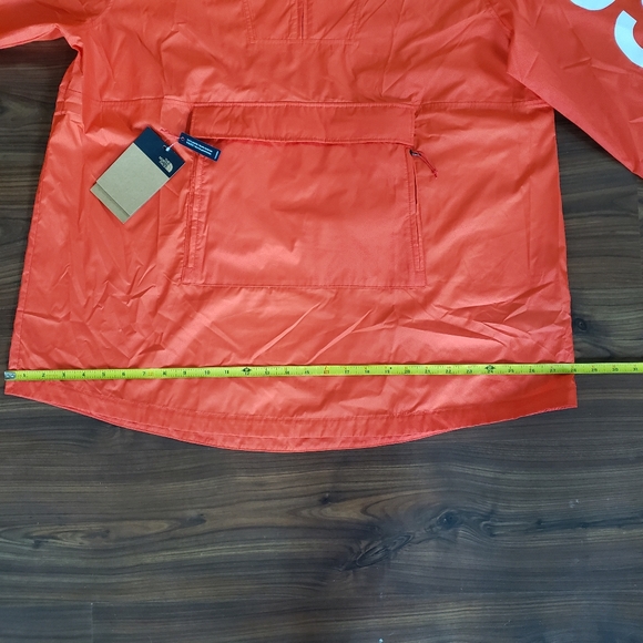 New Womens XL North Face "Firey Red" Hooded Anorak Windbreaker Pullover Packable - Picture 10 of 11